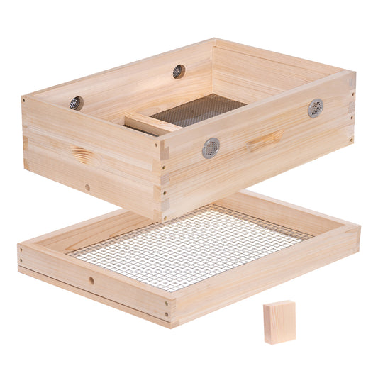 MayBee Hives 10 Frame Candy Board and Quilt Box Combo Pack: Essential Winter Preparation for Beekeepers, Suitable for Langstroth Hives