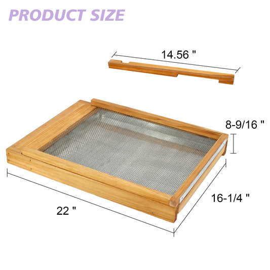 beehive screened bottom board dimension